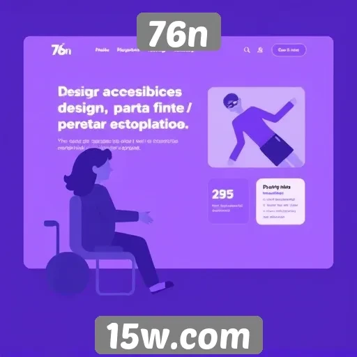 Acessibilidade e design do site 76n